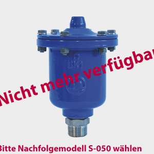 AIRVALVE Entlüftungsventil S-010, blau, nicht mehr verfügbar, Nachfolger