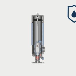 Schnitt eines Kompaktschachtes D-090-p-w, überflutbar